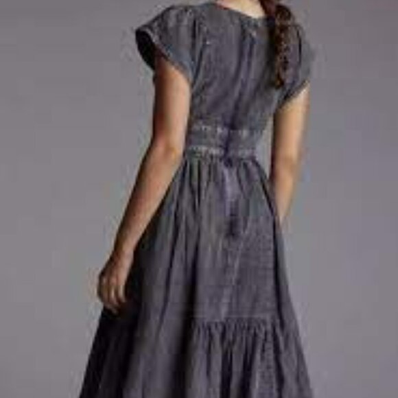 Pilcro Anthropologie Denim Midi Dress - Picture 3 of 7